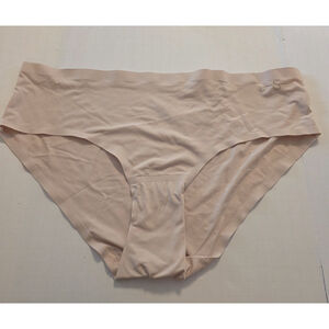 JESSICA SIMPSON Bikini Panties Size Large Nylon Spandex No Panty Line Nude Color